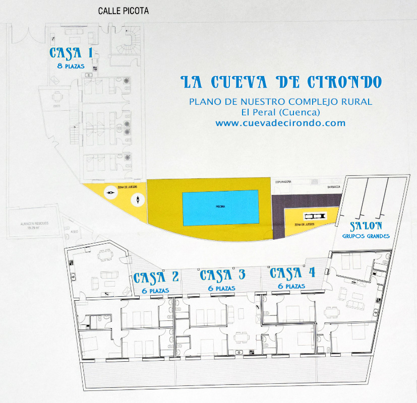 :: PLANO DE TODO EL COMPLEJO :: La Cueva de Cirondo